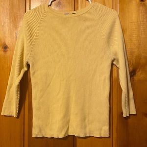 Yellow Ribbed GAP sweater